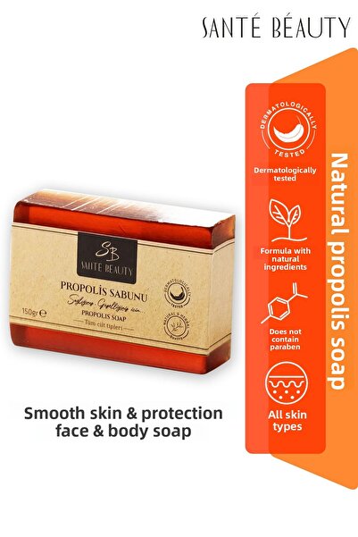 SANTE BEAUTY صابون صلب للعناية بالوجه والجسم بخلاصة البروبوليس الطبيعي للبشرة...