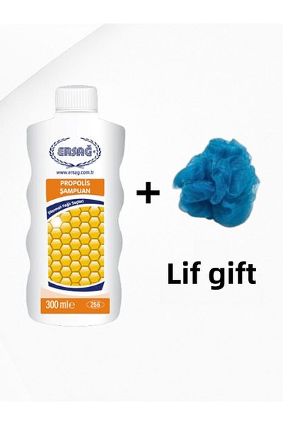 Ersağ Shampoo with Propolis (Normal-Oil Hair) 300 ml - (with Fiber Gift)