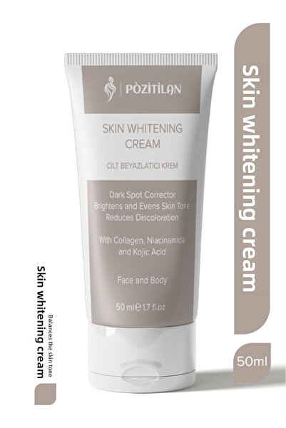 POZİTİLAN كريم تفتيح البشرة بمضادات الجلوتاثيون والكولاجين والنياسيناميد وحمض...