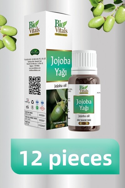 Bio Vitals زيت الجوجوبا 20 مل - علبة 12 قطعة