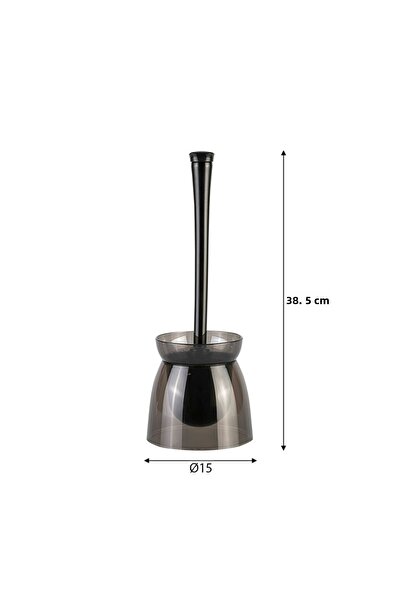 Prima Nova Duo Διάφανη Μαύρη Λαβή Σώματος Αδιαφανής Μαύρη Βούρτσα Τουαλέτας