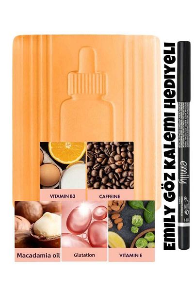 Erke baharat Kojic Acid Wake up Facial Cleansing Bar, Caffeine Serum Effective Anti-Puffiness Soap
