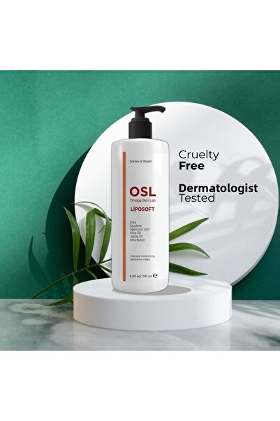 OSL Omega Skin Lab OSL Liposoft Cream 200ml: Gentle Skin Care, Face Moisturiser & Body Lotion for Normal & Sensitive Sk