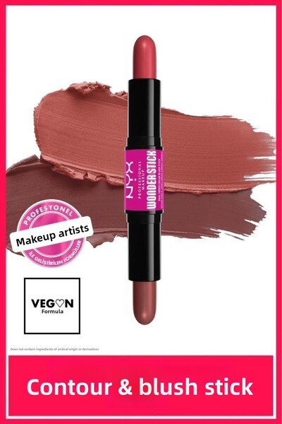 NYX Professional Makeup Wonder Stick Double Sided Cream Blush Stick - Coral a...