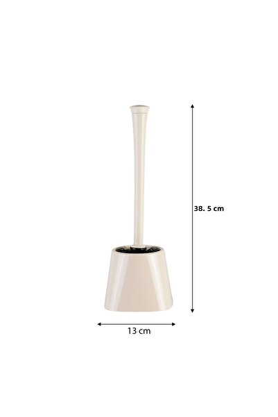 Prima Nova Marieta Beige Βούρτσα Τουαλέτας - Αδιαφανής Λαβή Σώματος