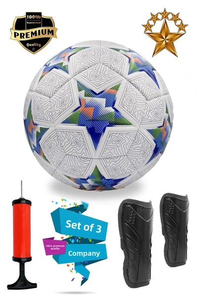 ALASTOR مجموعة كرة قدم أصلية مكونة من 3 قطع مع مضخة وواقي للرأس، سجادة أرضية ...