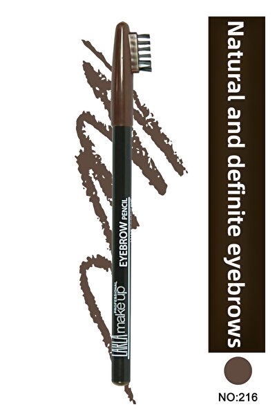 Carla Professional Make Up قلم حواجب مع غطاء فرشاة خاص (بني فاتح) - رقم قلم ا...