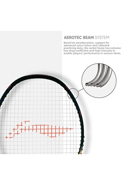 Li-Ning Li Ning Wind Lite 900 Carbon Fiber Strung Badminton Racket | Full Cover | Black/gold | Lightweight