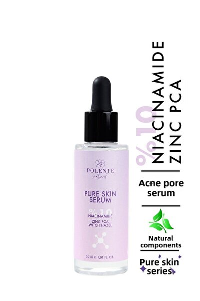 Polente Natural سيروم بيور سكين - 10% نياسيناميد (50 مل) - مضاد لحب الشباب وا...