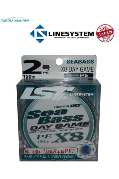 Linesystem لعبة Seabass Day X8 Pe 2.0 0,23 ملم. 32 رطل. 14.50 كجم. 150 مليون.
