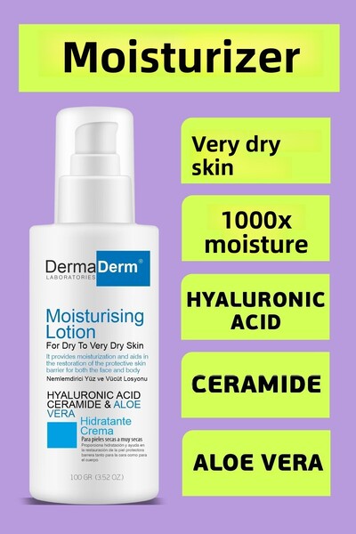 DermaDerm 24 Hour Effective Daily Intensive Moisturizing Skin Care Cream 100 ml