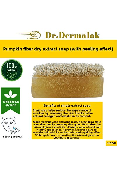 Dr.Dermalok صابون الحلزون المصنوع من ألياف اليقطين (تأثير التقشير)