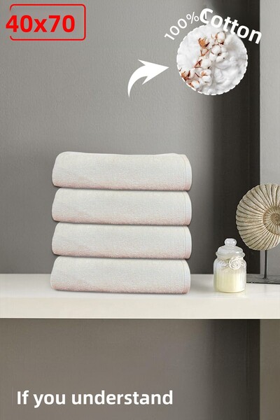 Anılsan Prosop de nunta cu franjuri bej 40x70 cm 100% bumbac 45Gr