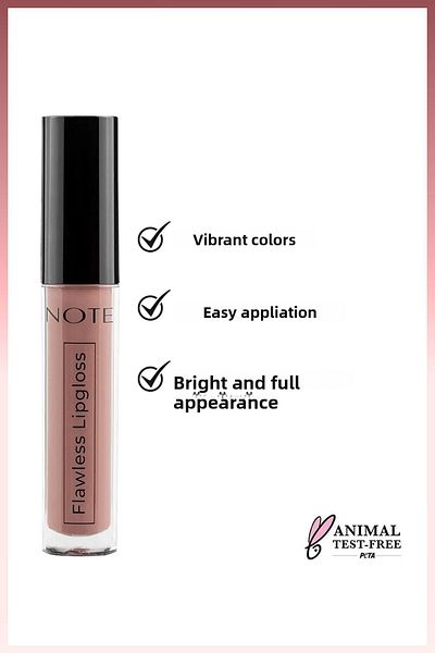 NOTE Flawless Lipgloss Moisturizing Lip Gloss - 04 Smell of Coffee - Nude