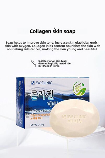 3W CLINIC Skin Renewing and Repairing Collagen Beauty Soap