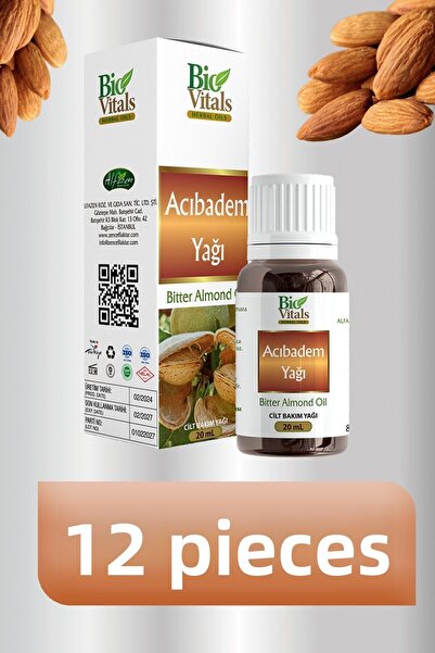 Bio Vitals زيت اللوز المر 20 مل - علبة 12 قطعة