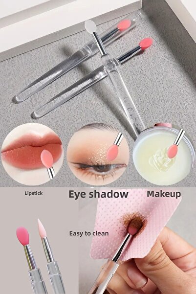 Easy Beauty 3 قطع من فرشاة مكياج السيليكون الصحية القابلة للغسل، متعددة الأغراض، فرشاة خافي عيوب البشرة وأحمر الشفاه