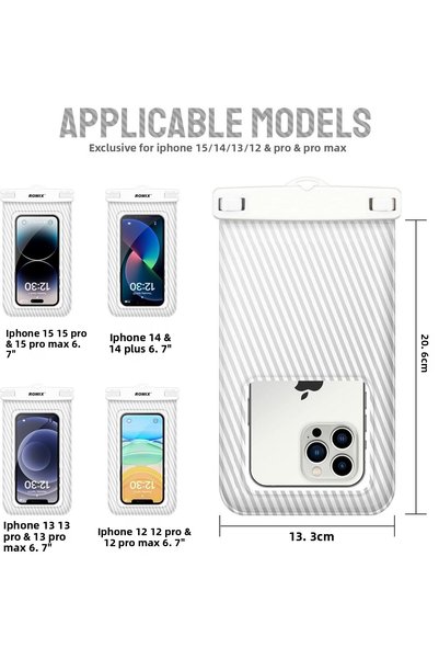 ROMİX New Generation High Quality Waterproof Underwater Case Compatible with All Phones
