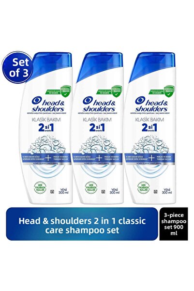 Head & Shoulders Classic Care 2 in 1 Shampoo 300 ml X3 Pieces