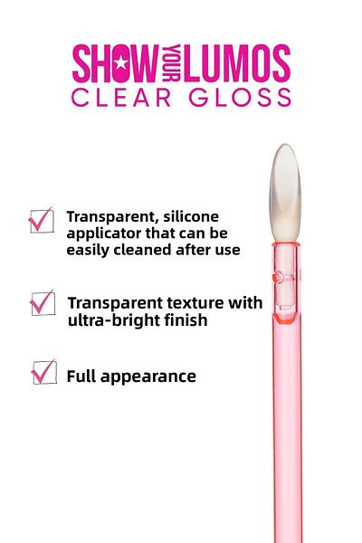 Show by Pastel Lumos Lip Gloss - Transparent Eyebrow and Eyelash Mascara, Show Your Peace