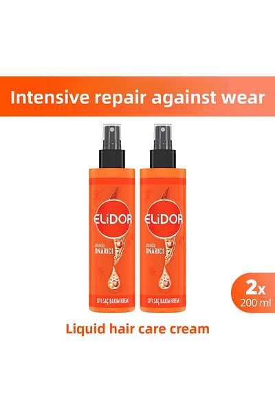 Elidor Superblend 200ml X2 Hair Care Cream - Instant Repair, Vitamin C and Keratin Ceramide