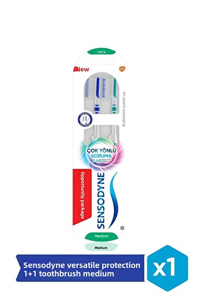 Sensodyne Versatile Protection Toothbrush Medium 1+1