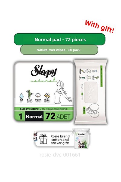 Sleepy Natural Ultra Sensitive Sanitary Pad Normal 72 Pieces, Natural 60 Wet ...