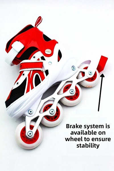 DeYiDo Lighted Adjustable 2+2 Silicone Wheels Metal Body Skating Bag - Gift