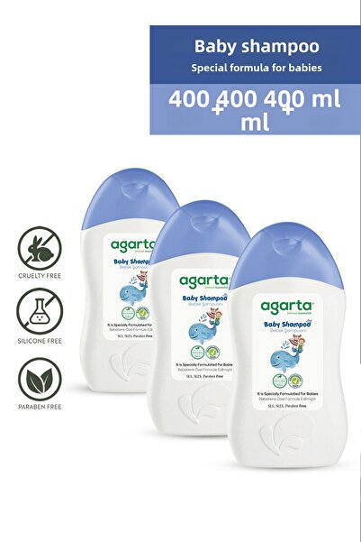 Agarta 3 شامبو طبيعي للأطفال الأولاد/الأطفال 400 مل