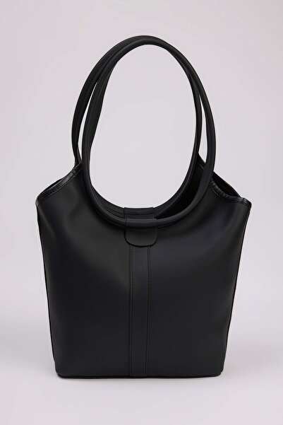 TRENDYOL SHOES Black Women's Hand and Shoulder Bucket Bag Takaw26Oc00016