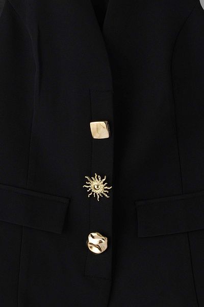 Trendyol Collection Black Fitted Button Detailed Vest Twoaw26Ye00020