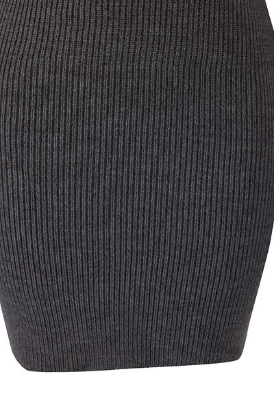 Trendyol Collection Anthracite Turn-Down Collar Knitwear Bottom-Top Set Twoaw25Au00012