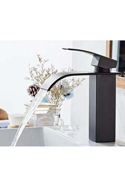 TrioStore Baterie Chiuveta Baie, Tip Cascada, Monocomanda, Design Minimalist, Racorduri Incluse