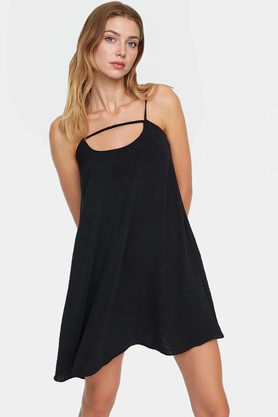 PayBuy Stylish Mini Dress Comfortable Shift Mold Aerobin Woven Summer for Daily Wear