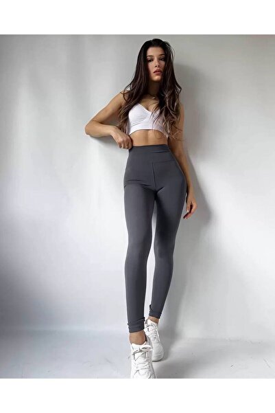 SARE TEKSTİL Women's Gray Recovery Diving Leggings Suitable for Daily and Spo...