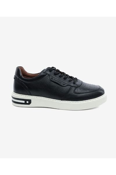 Greyder Men's Black Genuine Leather Sneaker Shoes 5Y1Sa14810