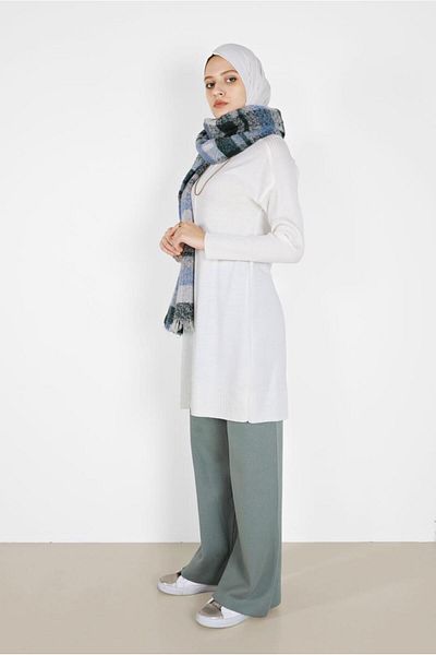 Alvina Knitwear Simple Trousers - 70260 Model