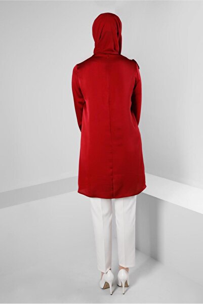 Alvina FLYWHEEL DETAIL SATIN TUNIC 43511