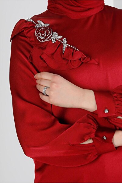 Alvina FLYWHEEL DETAIL SATIN TUNIC 43511