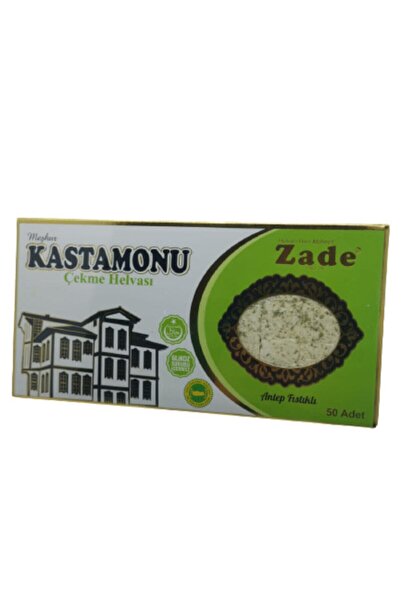zadehelva Zade Helva Kastamonu Çekme Helvası - Fıstıklı 600 gr (50 DİLİMLİ)
