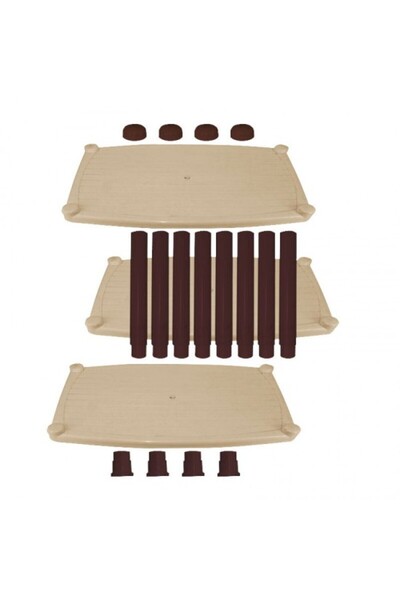 Living RACK TABLE 3 LAYER BEIGE