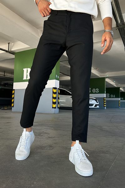 hello7 Men's Black Italian Cut Stylish and Comfortable Cloth Pants