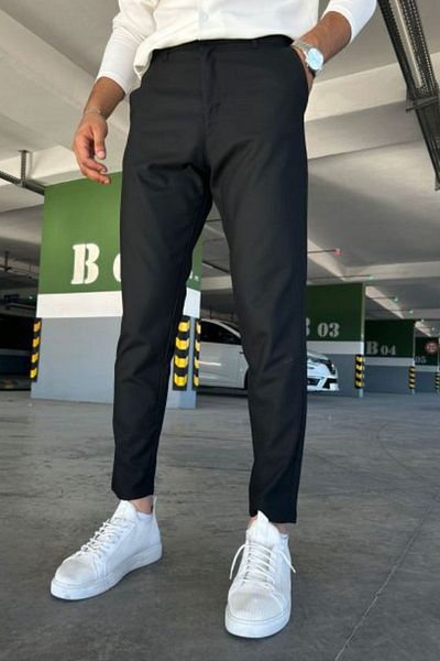 hello7 Men's Black Italian Cut Stylish and Comfortable Cloth Pants
