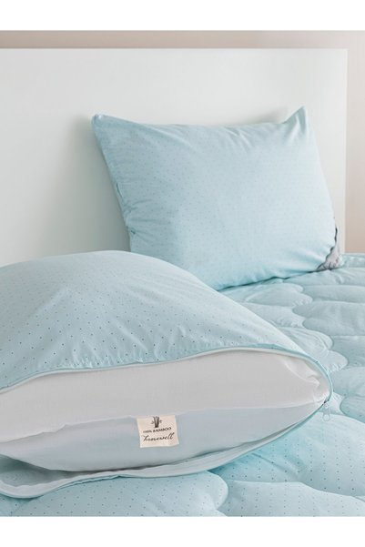 homewell Mint Bamboo Pillow 50X70 cm Hypoallergenic with Extra Cover