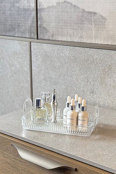 UNIQUE ME Makeup Organizer - Cosmetic Accessory Organizer Diamond Transparent (ΑΝΘΕΚΤΙΚΟΣ ΠΟΛΥΚΑΡΒΟΝΑΤΟΣ)