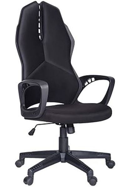 AWF AL WADI FURNITURE Big Ben Ergonomic Style Fabric Upholstered Office Chair Executive Adjustable Height, Black