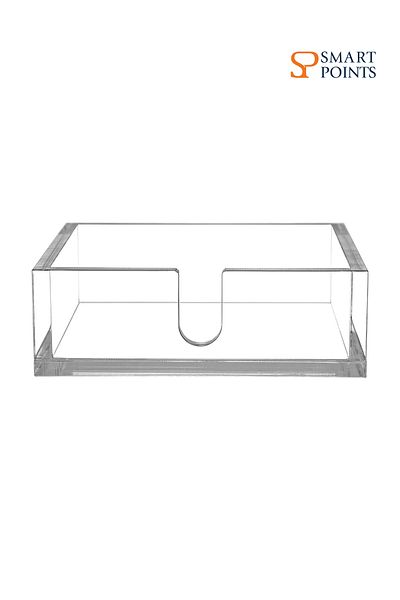 SMARTPOINTS Acrylic Lunch Napkin Holder, Table Top Decorative Napkin Tray for Dining Table and Kitch