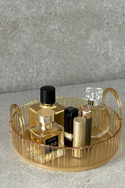UNIQUE ME Amber Yellow Makeup Organizer - Cosmetic and Jewelry Organizer, for Kitchen and Bathroom