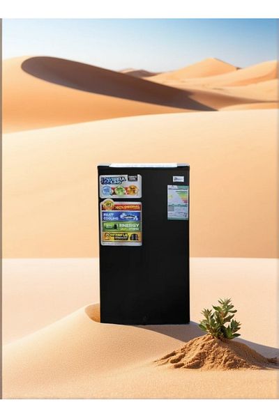 Dansat Single Door Refrigerator - 2.9 Cft - 83 L DNFS140R-B Black