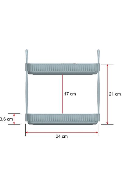 UNIQUE ME Organizer Μπάνιου Organizer Ράφι Μπάνιου Διαφανές Σετ
